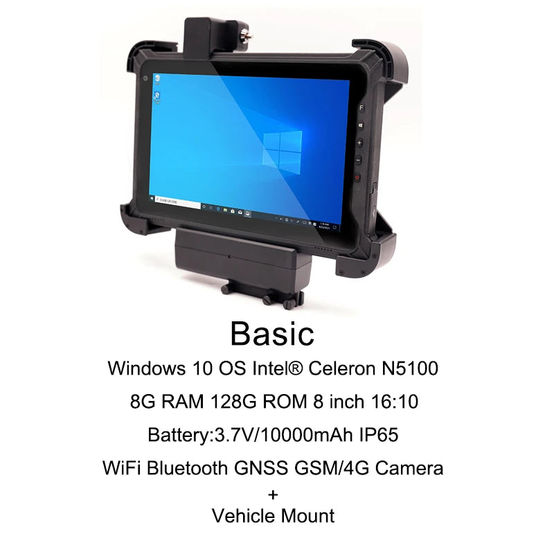 8-Inch Rugged Industrial Tablet with Barcode Scanner 8G+128G Windows Or Linux Waterproof Mobile Computer for Business I87J
