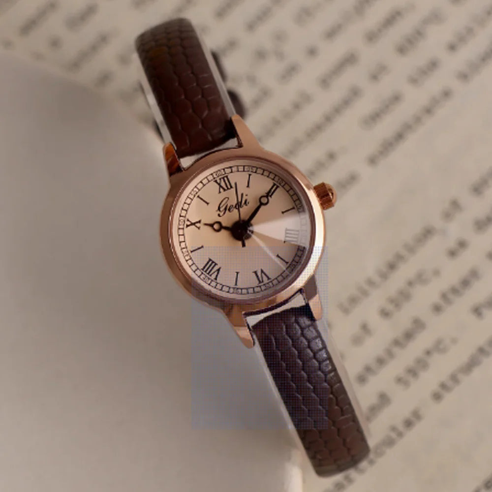 Fashion style minimalist luxury with quartz watch for women. 1piece.