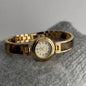 Fashion minimalist luxury gold disc with quartz watch for women. 1piece.