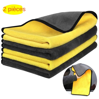 2Pcs/lot 30x30/40/60cm Car Wash Microfiber Towel Car Cleaning Drying Cloth Car Care Cloth Microfiber Towel Car Microfiber Cloth