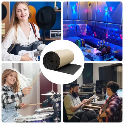 1x0.5M Sponge Studio Monitor Speaker Acoustic Isolation Foam Soundproof Isolator Pads Studio High Density Sound Proof Panels