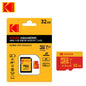 KODAK Micro SD Card Class10 U3 Memory Card MicroSD 64GB 128GB 256GB SD/TF Flash Card on For Smartphone Tablet Camera