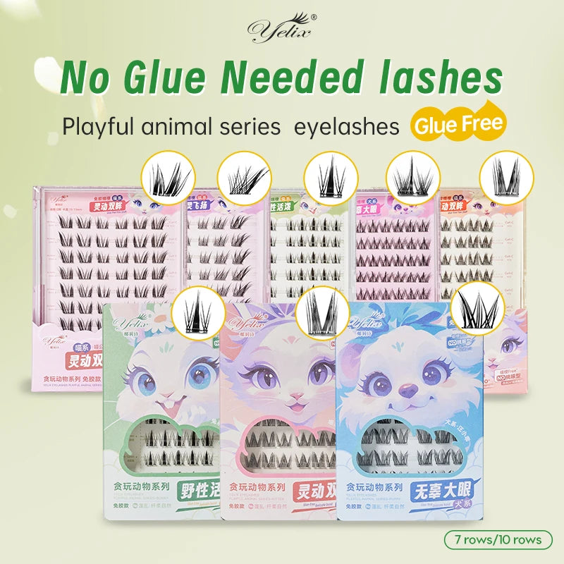 False eyelashes natural soft.
