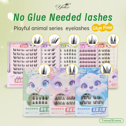 False eyelashes natural soft.