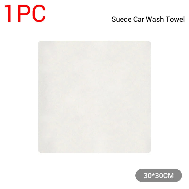 Natural Chamois Car Care Cleaning Cloth Genuine Sheepskin Wash Rag Suede Ultra Absorbent Quick Dry Towels for Car Wash Accessori
