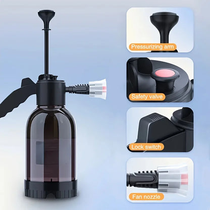 2L Multi-purpose Handheld Car Wash Foam Sprayer Auto Cleaning Tool for Cars Motorcycles Bikes