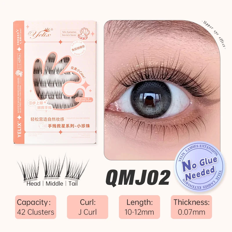 False eyelashes natural soft.