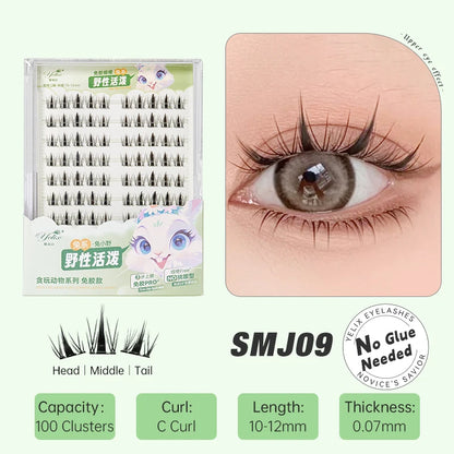 False eyelashes natural soft.