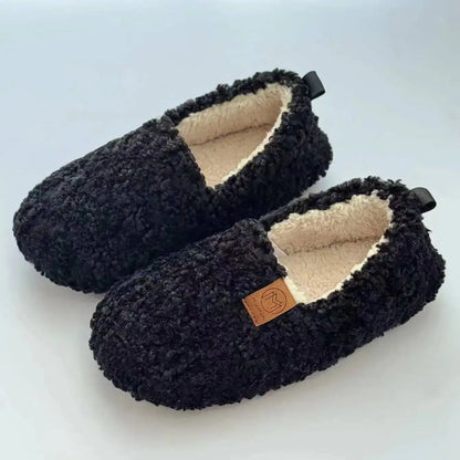 Indoor Household Slippers Thickened Fleece Memory Foam Slippers Winter Warm Adult Postpartum Shoes Wholesale Cotton Footwear