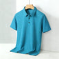 Men's classic, collar short, sleeve polo shirt, casual breathable  summer, daily office fashion men's.