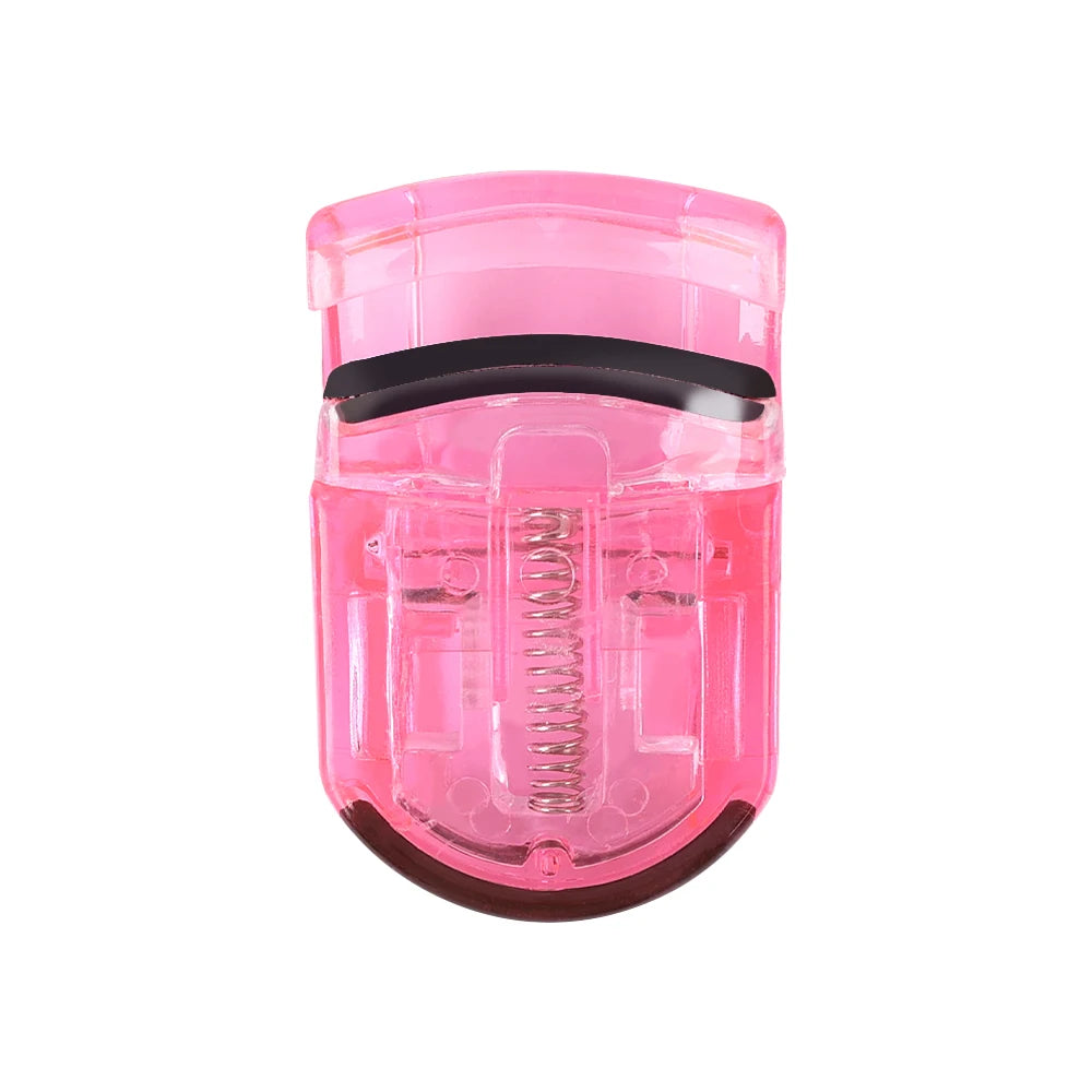 1pc plastic eyelash curlers mini portable eyelashes curling clip lash tweezers cosmetic beauty makeup tools accessories.