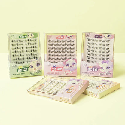 False eyelashes natural soft.