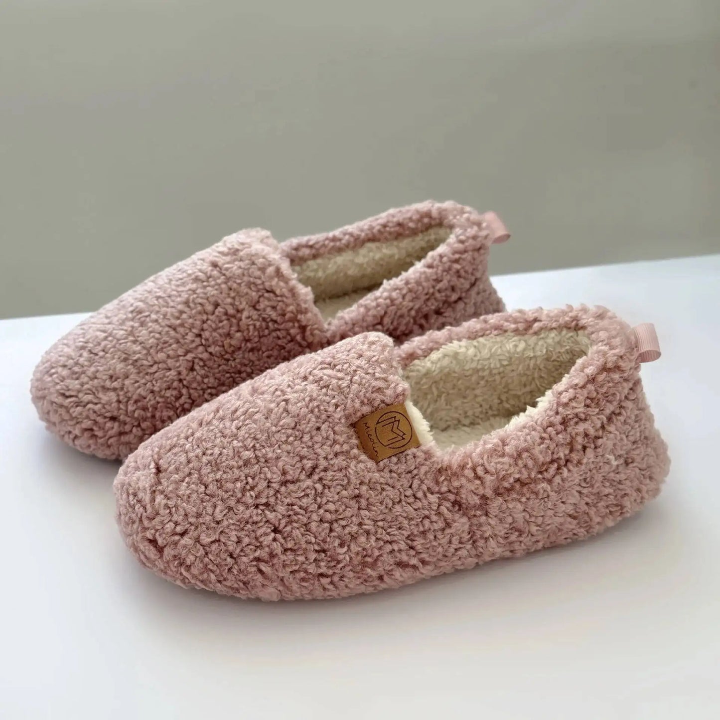 Indoor Household Slippers Thickened Fleece Memory Foam Slippers Winter Warm Adult Postpartum Shoes Wholesale Cotton Footwear