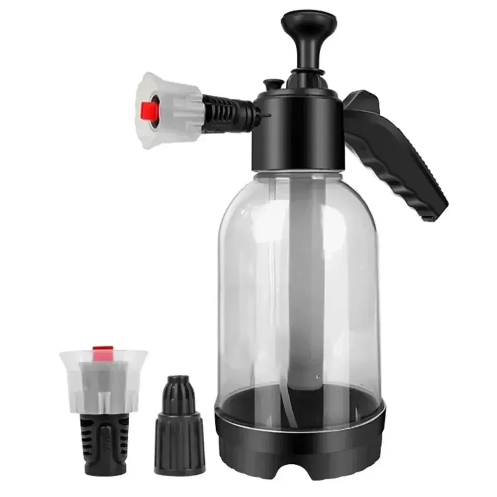 2L Foam Sprayer Car Wash Hand-held Foam Watering Can Air Pressure Sprayer Plastic Disinfection Water Bottle Car Cleaning Tools