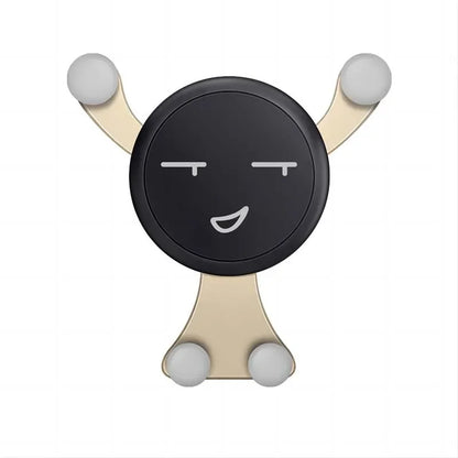Smile Face Car Phone Holder Universal Stand Air Vent Clip Mobile Cell Stand Gravity Support Mount GPS for iPhone Samsung Xiaomi