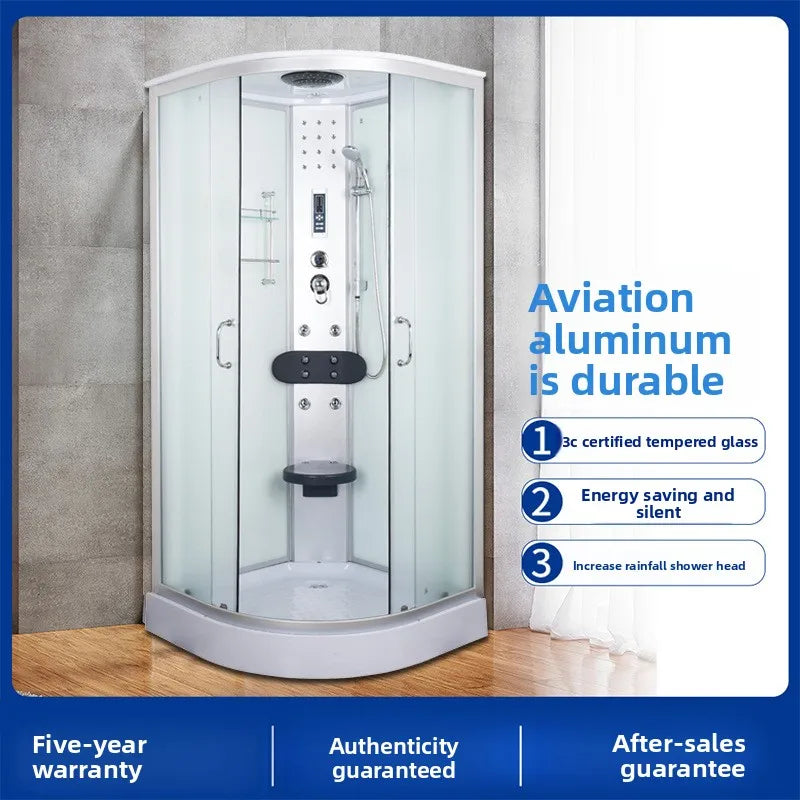 Integral shower room Bathroom wet and dry separation toilet  bath room Bath room Integrated fan sliding door Bath scree