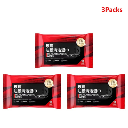 Car Oil Film Removing Wipes Anti-rain Oil Stain Cleaner Wipes Glasses Glass Anti-fog Wet Towel Front Windshield Cleaning Wipes