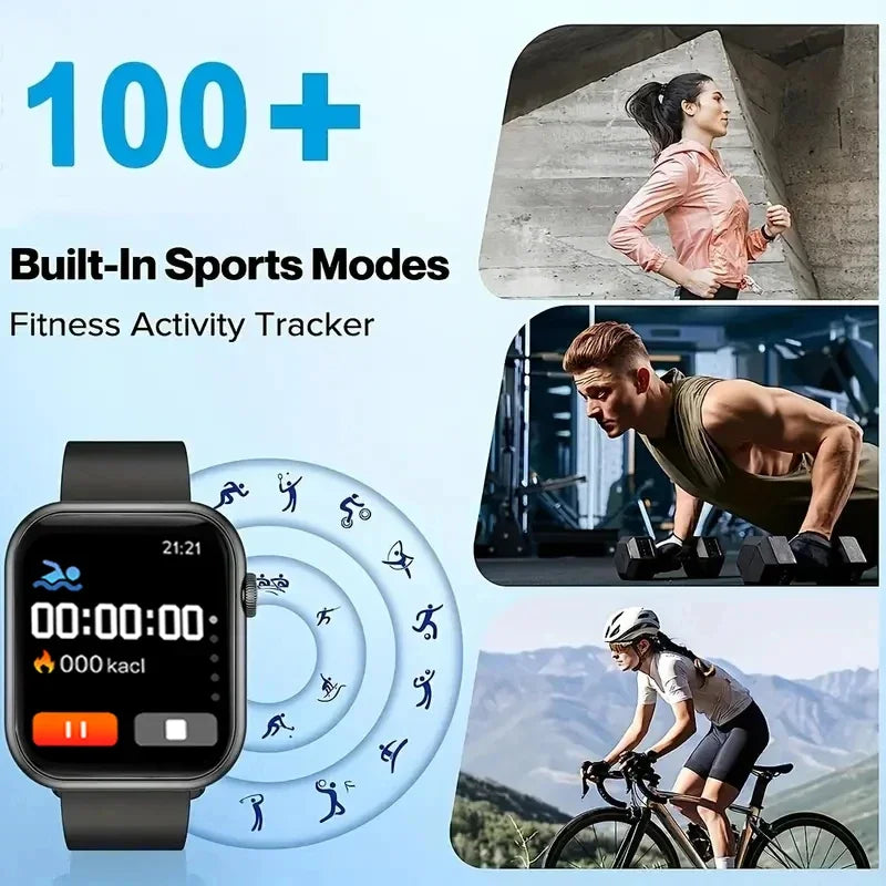 New smartwatch, android IOS phone 1.73" screen bluetooth call monitoring smart.
