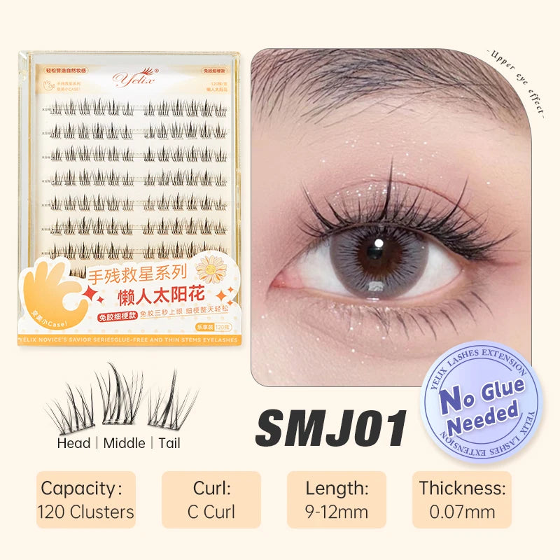 False eyelashes natural soft.
