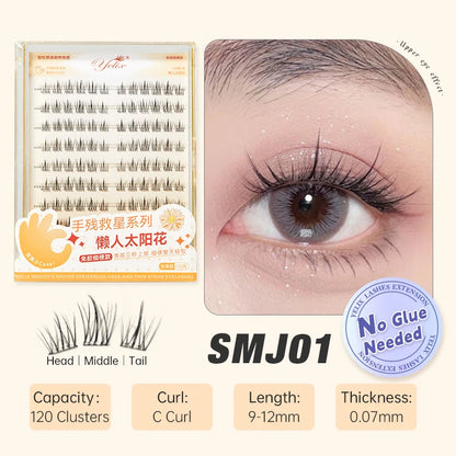 False eyelashes natural soft.