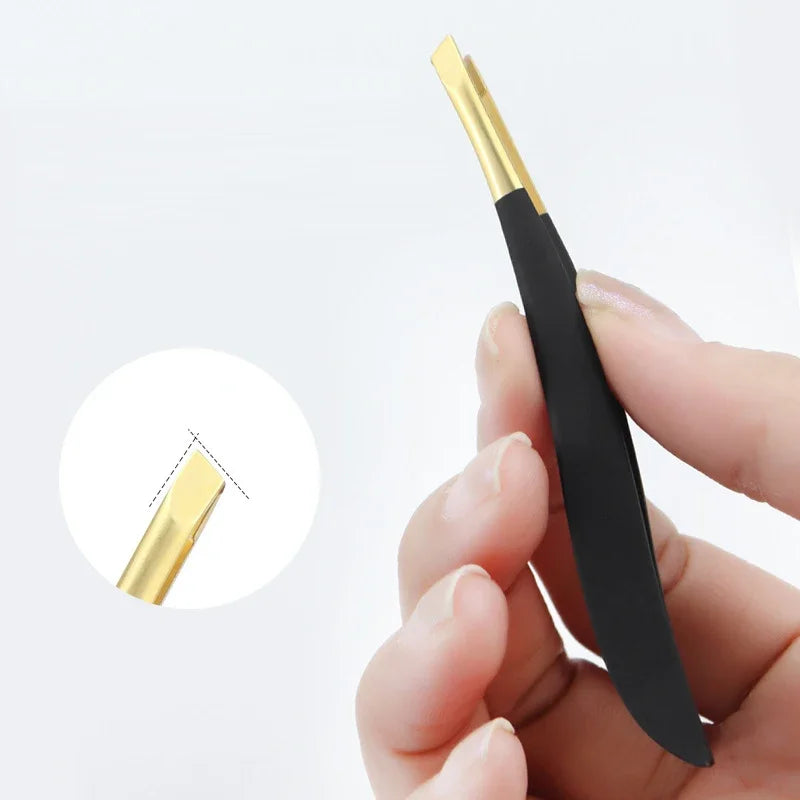 Eye clip brow eyebrow  1 piece professional stainless steel hair removal gold women beauty makeup.