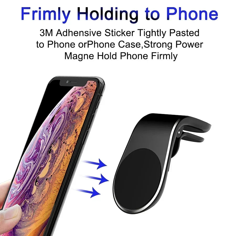 Universal Magnetic Car Phone Holder in Car Phone Stand Clip Mount Car Magnetic Phone Holder for iPhone 16 15 14 Pro Samsung