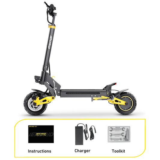 IENYRID ES1 electric scooter foldable 2400W dual motor 48V20.8Ah lithium battery E-scooter 10-inch tires adult city E-scooter.