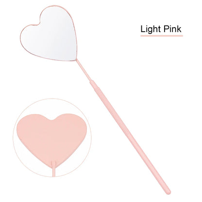 1pcs Eyelash Extension Mirror Moon Shaped Detachable Stainless Steel Lash Lifting Makeup Mirror Beauty