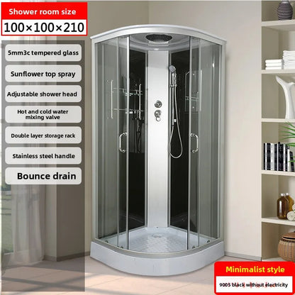 Integral shower room Bathroom wet and dry separation toilet  bath room Bath room Integrated fan sliding door Bath scree