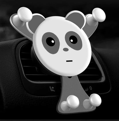Smile Face Car Phone Holder Universal Stand Air Vent Clip Mobile Cell Stand Gravity Support Mount GPS for iPhone Samsung Xiaomi
