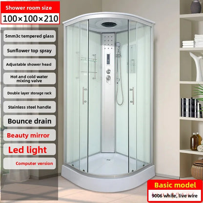 Integral shower room Bathroom wet and dry separation toilet  bath room Bath room Integrated fan sliding door Bath scree