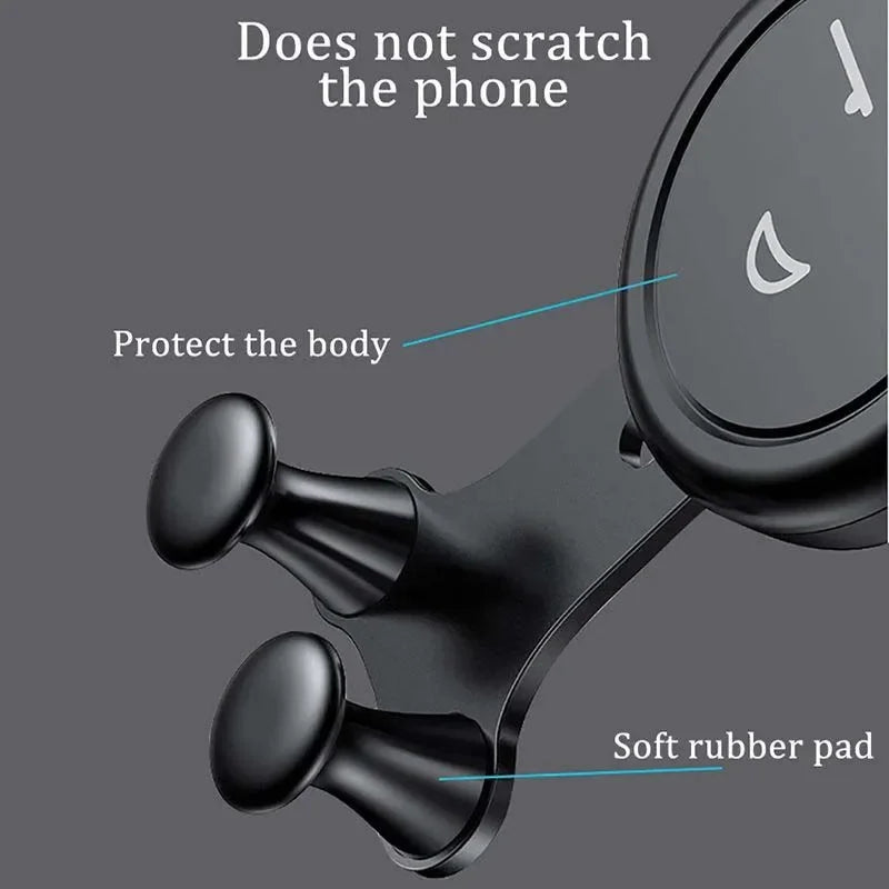 Smile Face Car Phone Holder Universal Stand Air Vent Clip Mobile Cell Stand Gravity Support Mount GPS for iPhone Samsung Xiaomi