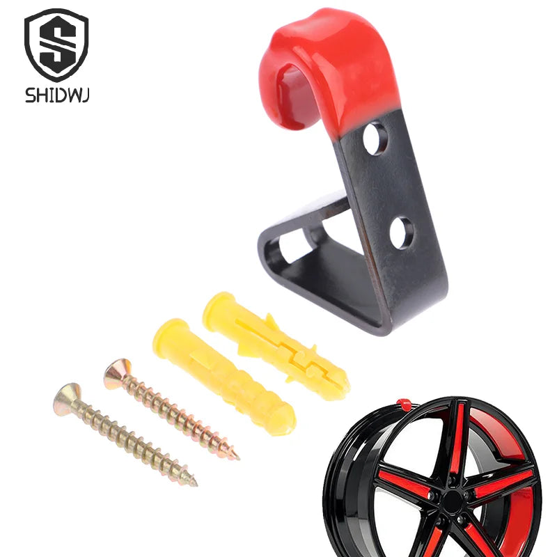 1pcs car tire wheel hub hook wheels shop display stand metal holder hanging rack hooks wall mounted car wheel hub hook.