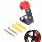Car tire wheel hub,  hook wheels shop display stand metal holder hanging rack hooks wall mounted car wheel hub hook.