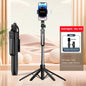1.8m Handheld gimbal four Tripod Bluetooth Wireless Selfie Stick Live phone Holder Tripod Foldable Fill Light For Smartphone