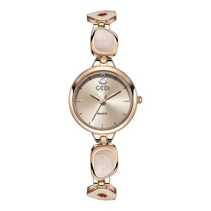 Fashion temperament minimalist luxury irregular bracelet with quartz watch for woman. 1piece.