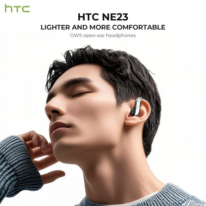 Open-ear Bluetooth Headphones HTC 30 Hrs Playback Wireless Earphones Noise Canceling Earbuds Clear Sound Quality for Music Sport