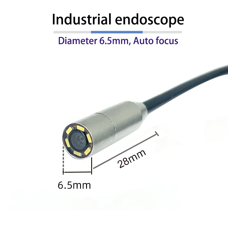 6.5mm caméra endoscopique de Type C, étanche IP67, 6 led, réglable, Micro USB, Android, caméra endoscopique pour téléphone et PC