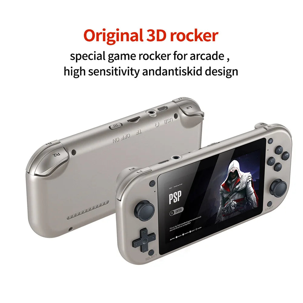 M17 handheld video game console 64G 128G open source linux system 4.3inch screen portable pocket video player retro gaming.