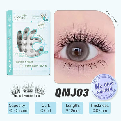 False eyelashes natural soft.