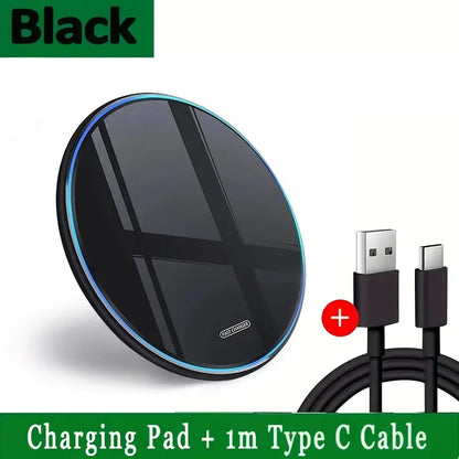 Chargeur rapide sans fil pour téléphone portable, 15W, chargeur pour iPhone 15, 14 Pro Max, Samsung, Xiaomi, induction, charger