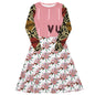 Robe manches longues luxe.