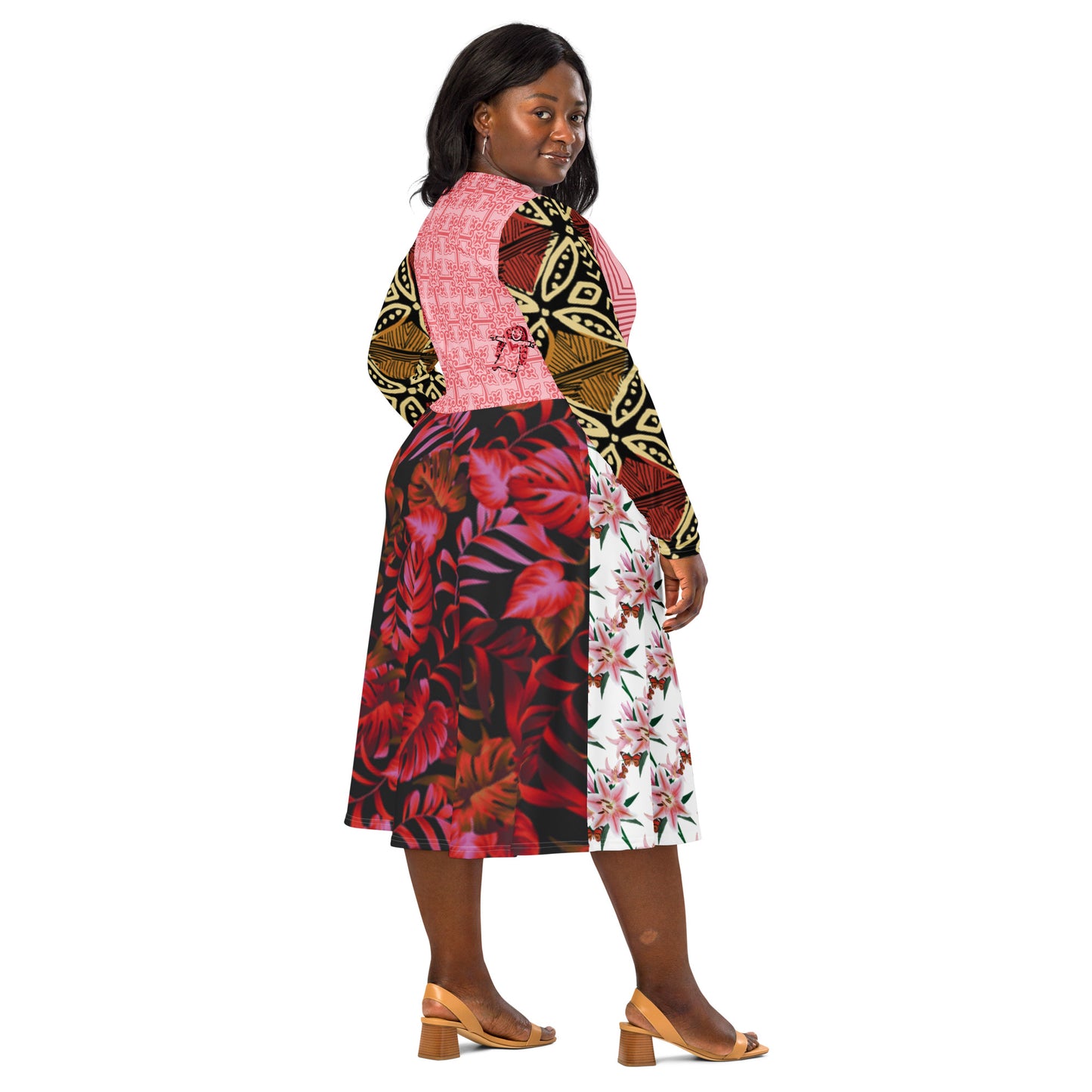 Robe manches longues luxe