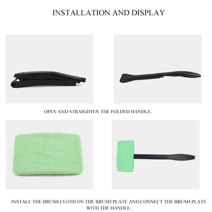 Car Wash Accessories Automobile Windshield Wiping Fog Cleaning Brush Front Window Wiper Tool Car Home Cleaning Towel